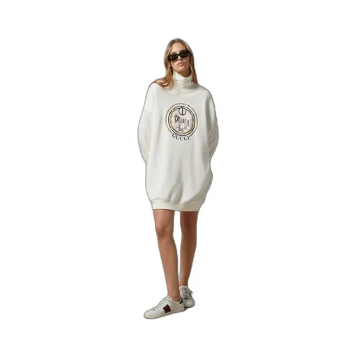 Jersey sweatshirt with embroidery