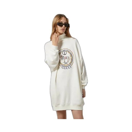 Jersey sweatshirt with embroidery