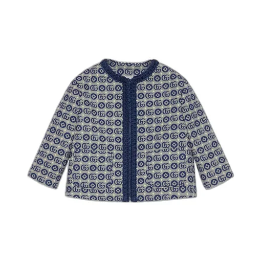 Baby Double G cotton fabric jacket