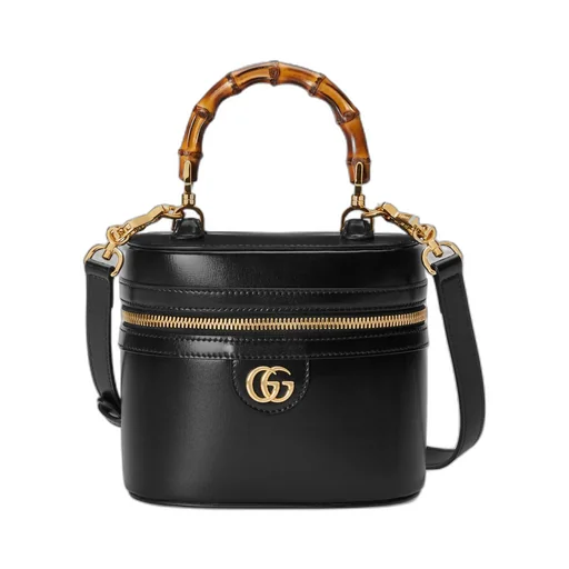 Mini bamboo shoulder bag