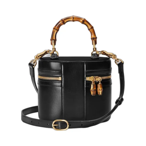 Mini bamboo shoulder bag