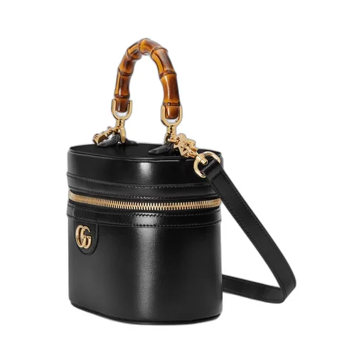 Mini bamboo shoulder bag