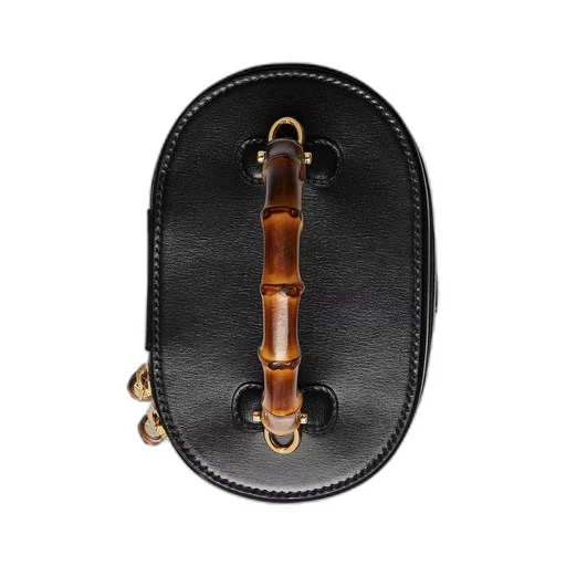 Mini bamboo shoulder bag
