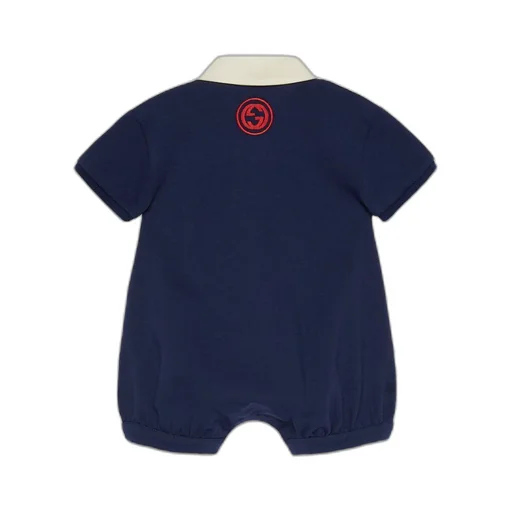 Baby cotton jersey one-piece with Web