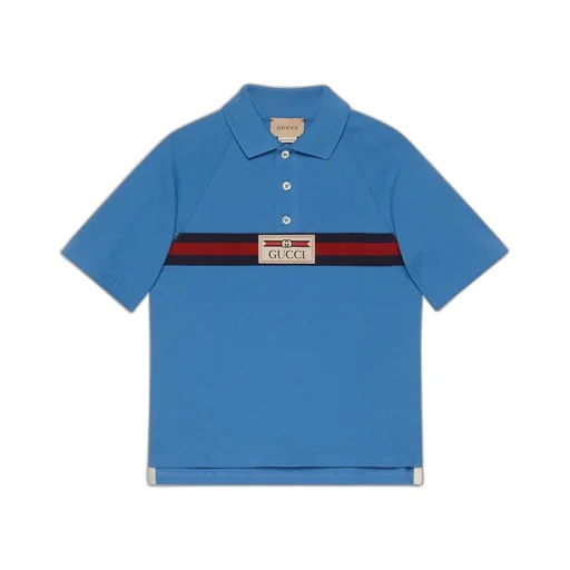 Children's cotton polo top with Web