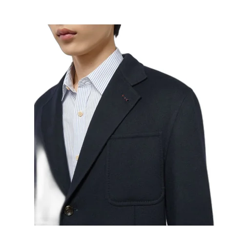 Lightweight wool jacket with Web label
