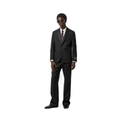 Wool twill jacket with Interlocking G