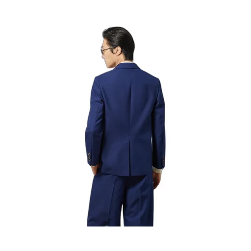 Wool twill formal jacket with label