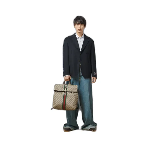 Lightweight wool jacket with Web label