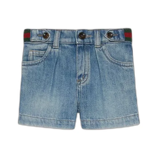 Baby denim bermuda