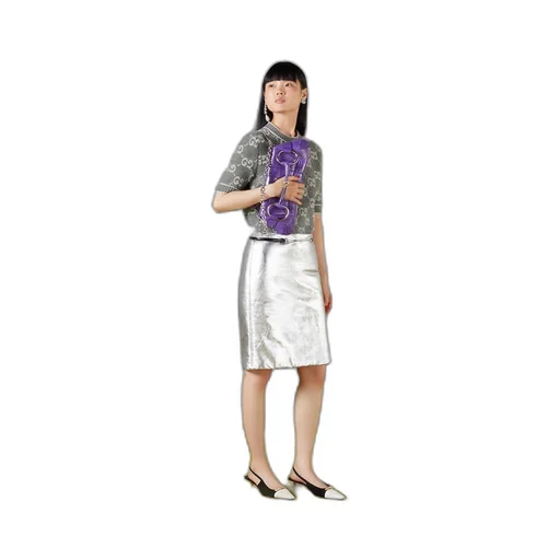 GG wool bouclé jacquard top