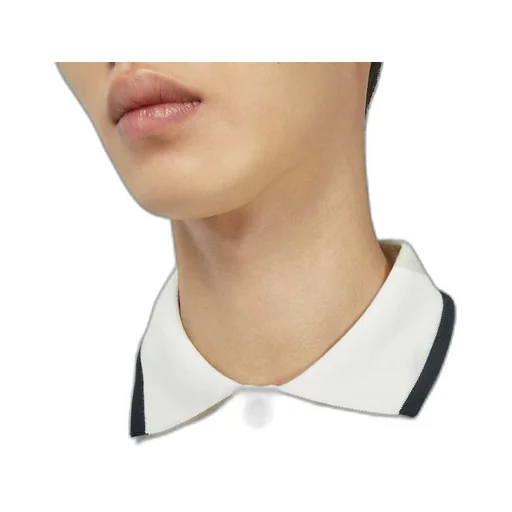 GG flocked print cotton polo top