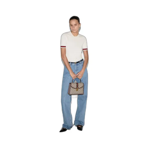 Ophidia small top handle bag with Web