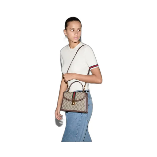 Ophidia small top handle bag with Web