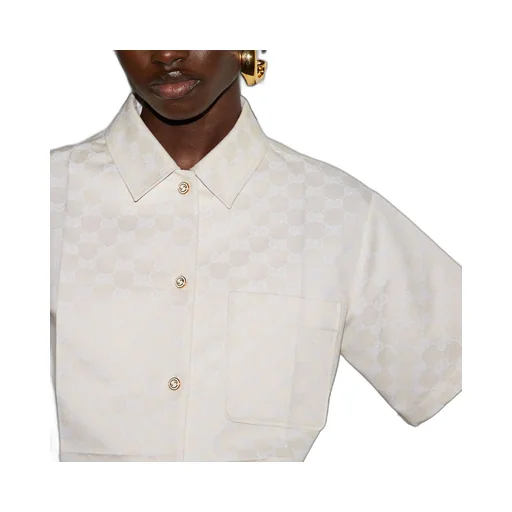 GG cotton gabardine shirt