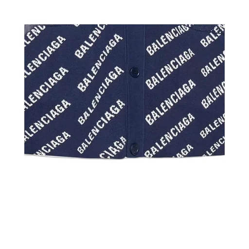 Allover Logo Knit Cardigan
