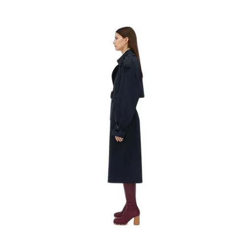 Wool Gabardine Trench Coat