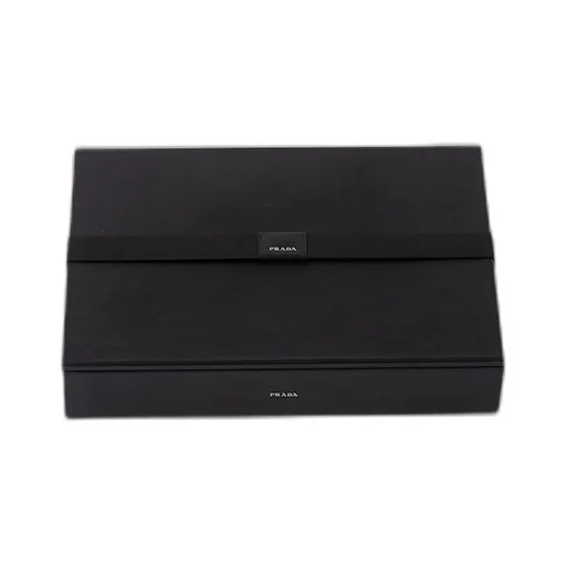 Saffiano leather poker set