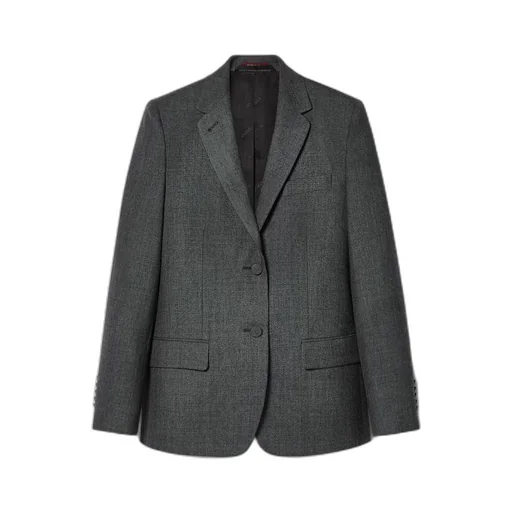 Single breasted wool grisaille jacket