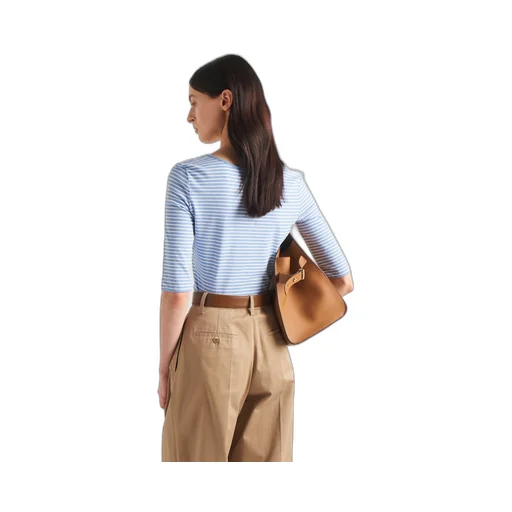 Striped jersey top