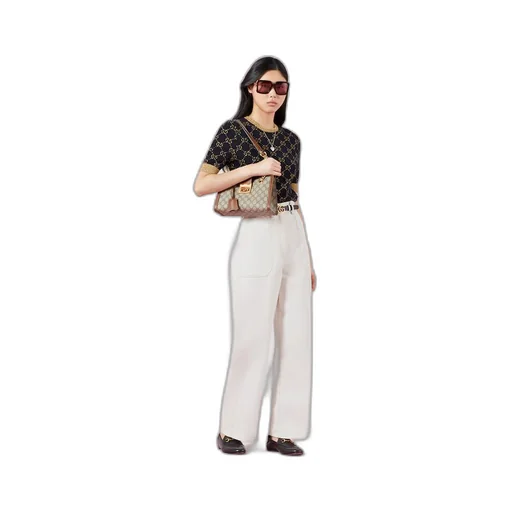 GG cotton lamé top