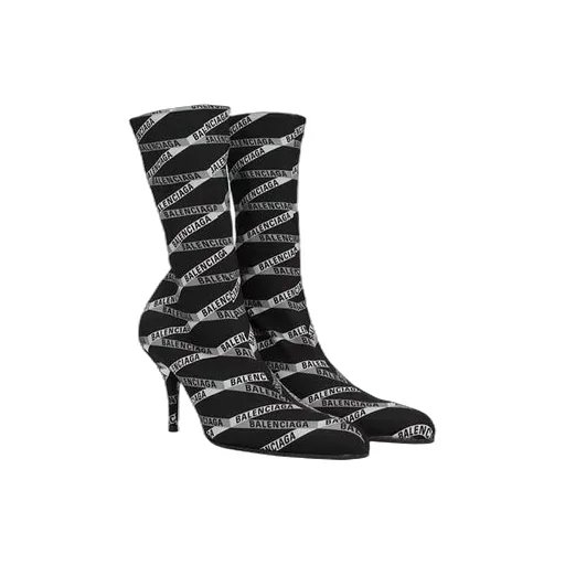 80mm Monogram Logo Spandex Boot