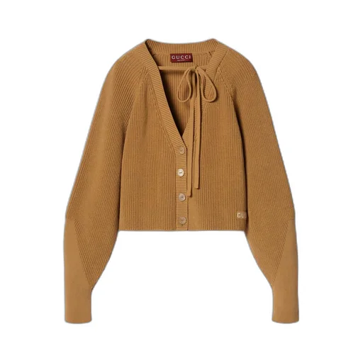 Chunky rib cotton cardigan