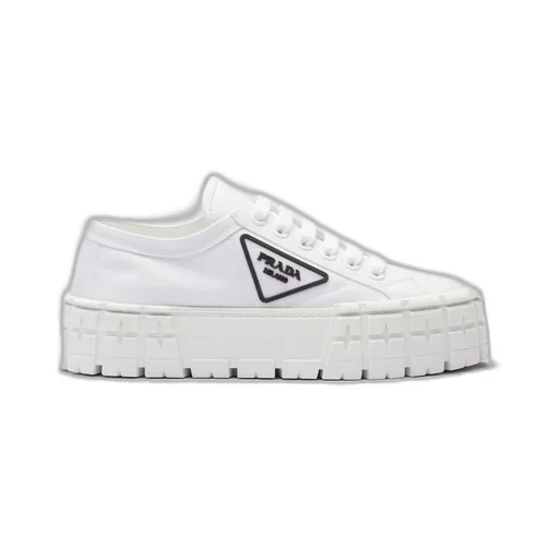 Double Wheel Re-Nylon gabardine sneakers