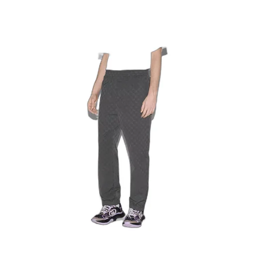 Nylon GG jacquard trouser
