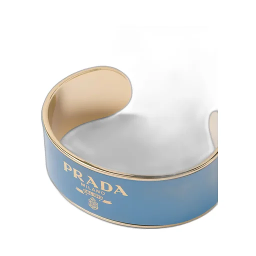 Enameled metal cuff bracelet