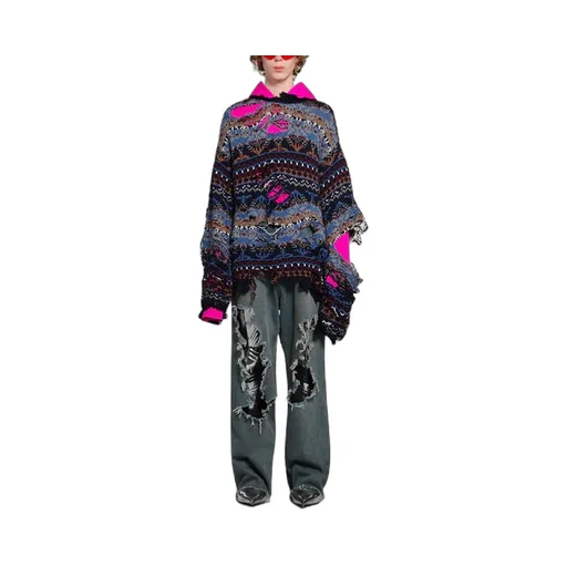 Destroyed Fair Isle Wool-Blend Jumper