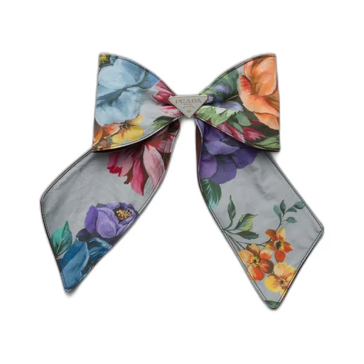 Printed fabric hair clip