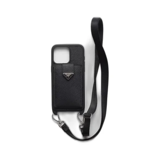 Saffiano leather cover for iPhone 15 Pro Max