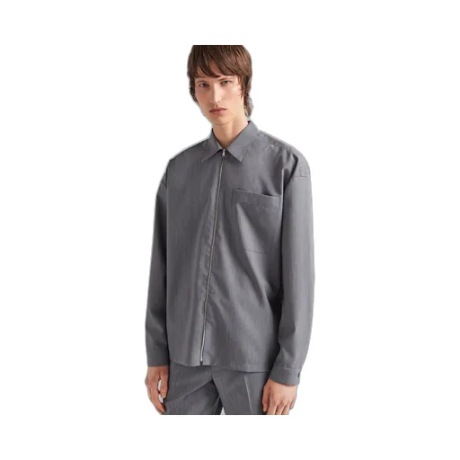 Wool and mohair shirt