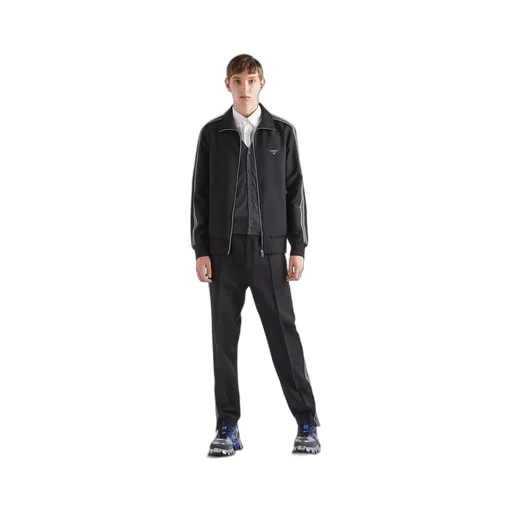Wool and mohair blouson jacket