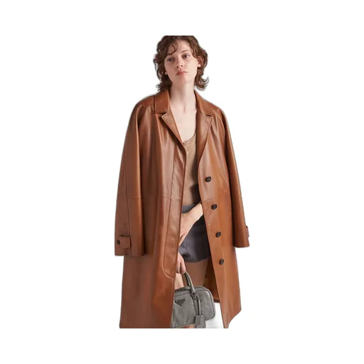 Nappa leather coat