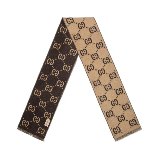 Children's GG wool scarf