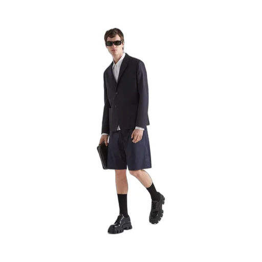 Single-breasted cotton jacket