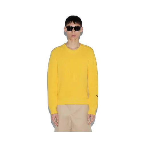 Cotton sweater with Gucci intarsia