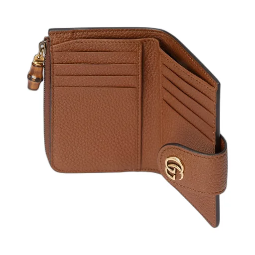 Medium Double G wallet with bamboo