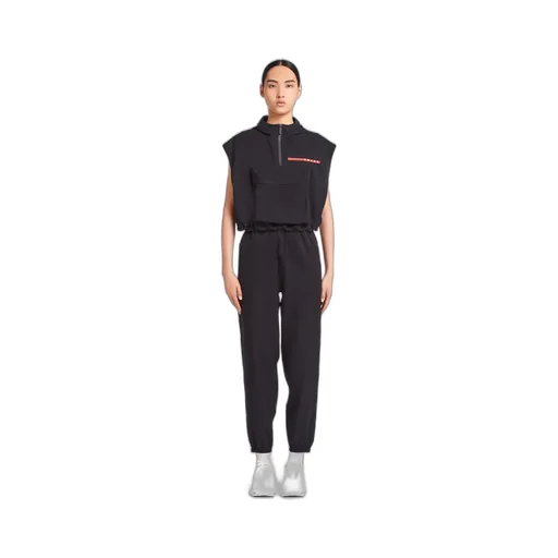Light Bi-Stretch cropped hooded vest