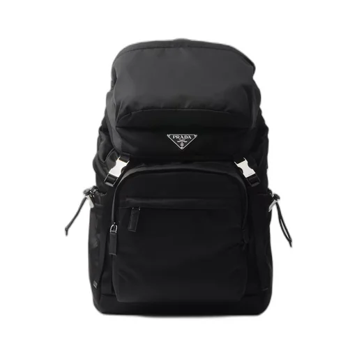 Re-Nylon and Saffiano leather backpack