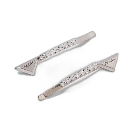 Embellished brass hair clip