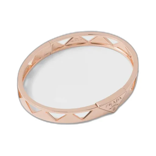 Eternal Gold cut-out bangle bracelet in pink gold