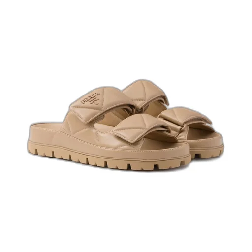 Padded nappa leather sandals