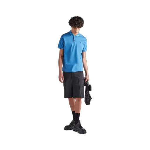 Cotton piqué polo shirt