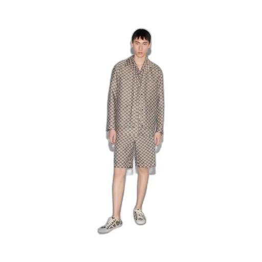 GG linen blend canvas jacket