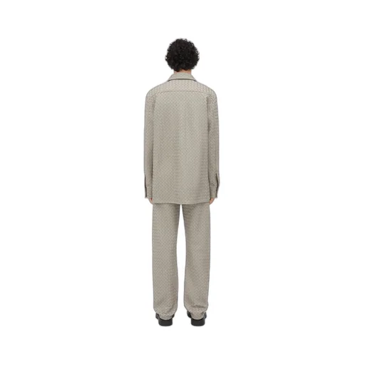 Intrecciato Relaxed Leather Shirt