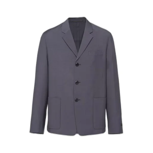 Single-breasted mohair wool jacket
