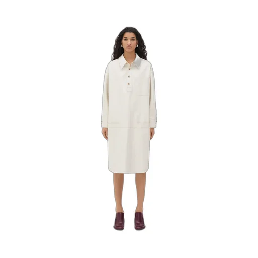 English Embroidery Leather Dress